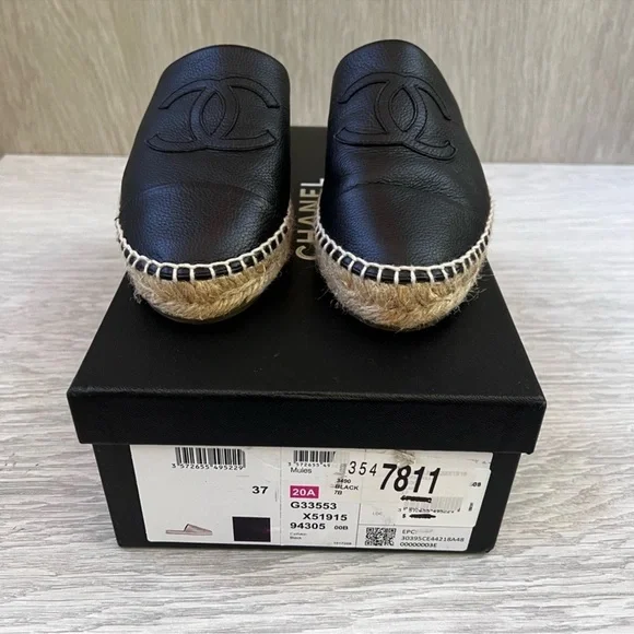 Chanel Backless Espadrille Mules - Picture 2 of 3